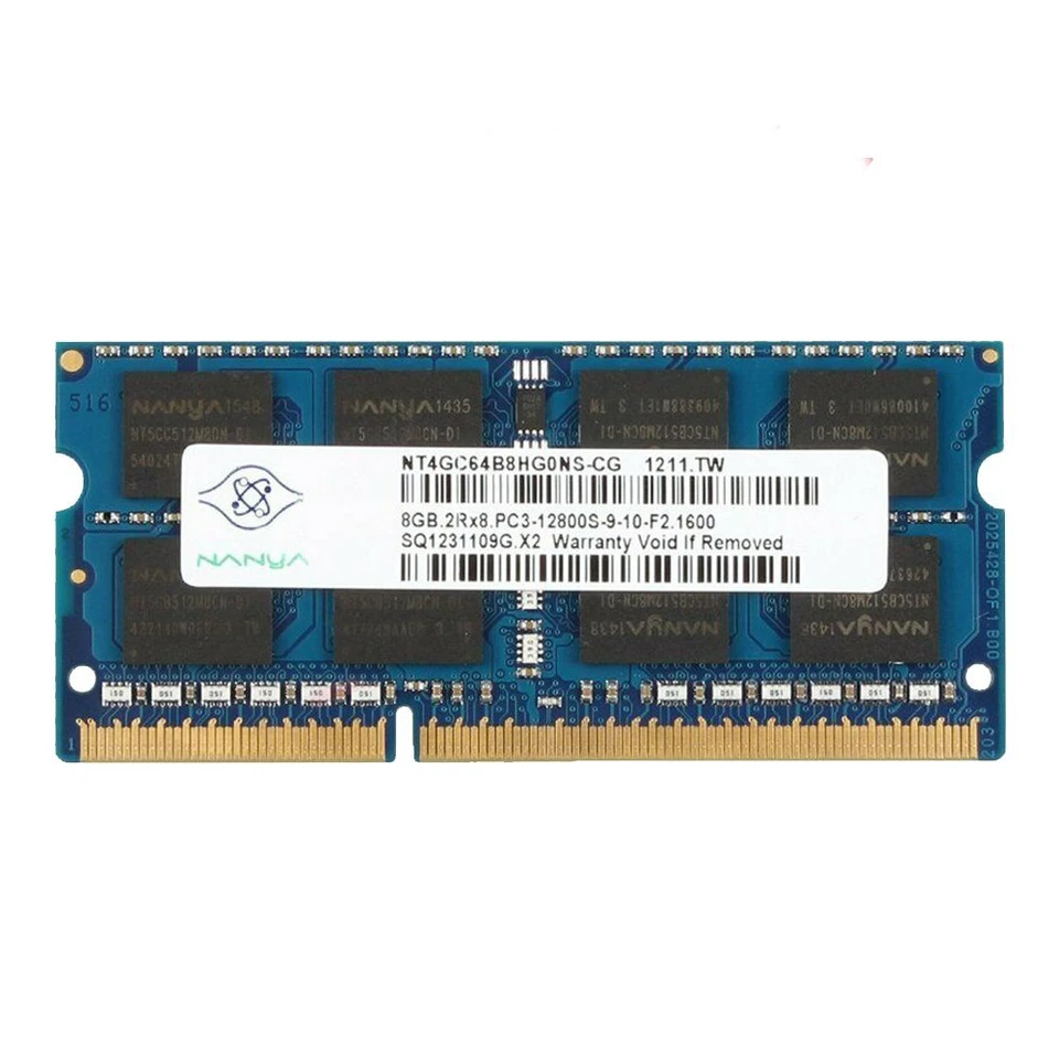 Nanya 8GB 4GB 2GB PC3-12800S DDR3 1600MHz SODIMM 204Pin Laptop Memory RAM UK Lot - Image 3 of 4