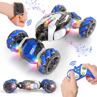 Hand Gesture Sensing 360° RC Stunt Car ON-Off-Road Remote Control Twist Car Toy