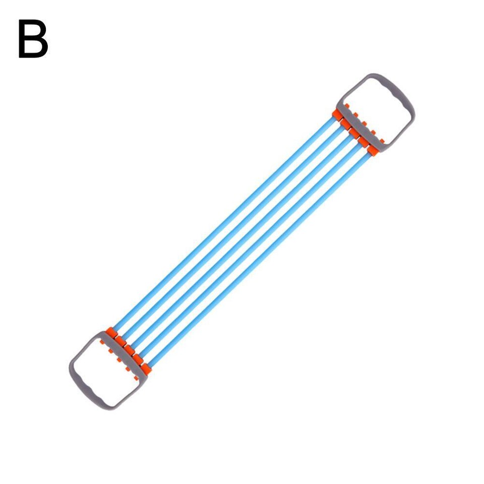 Chest Expander Exercise Puller Muscle Stretcher Training 5 Springs Gy