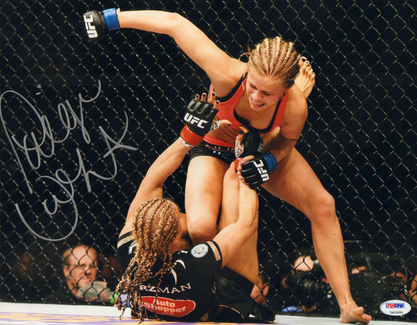 PAIGE VANZANT SIGNED AUTO'D 11X14 PHOTO PSA/DNA COA MMA UCF FIGHT NIGHT PVZ E 