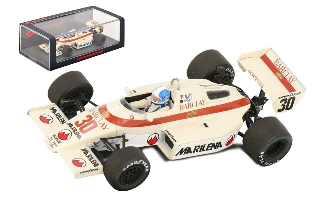 Spark S5783 Arrows A6 #30 7th Monaco GP 1983 - Chico Serra 1/43 Scale