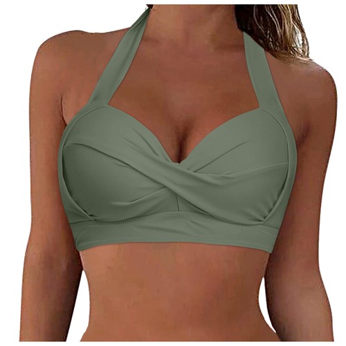 Women Lace Up Swimwear Tops Underwire Full Coverage Bikini Top Push Up Swim New - Bild 17 von 78