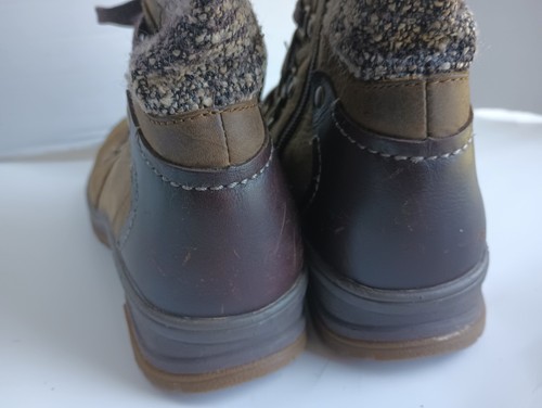 Stivali donna Merrell al ginocchio stringati taglia 6 tweed pelle bosco granola ragazza - Foto 8 di 14