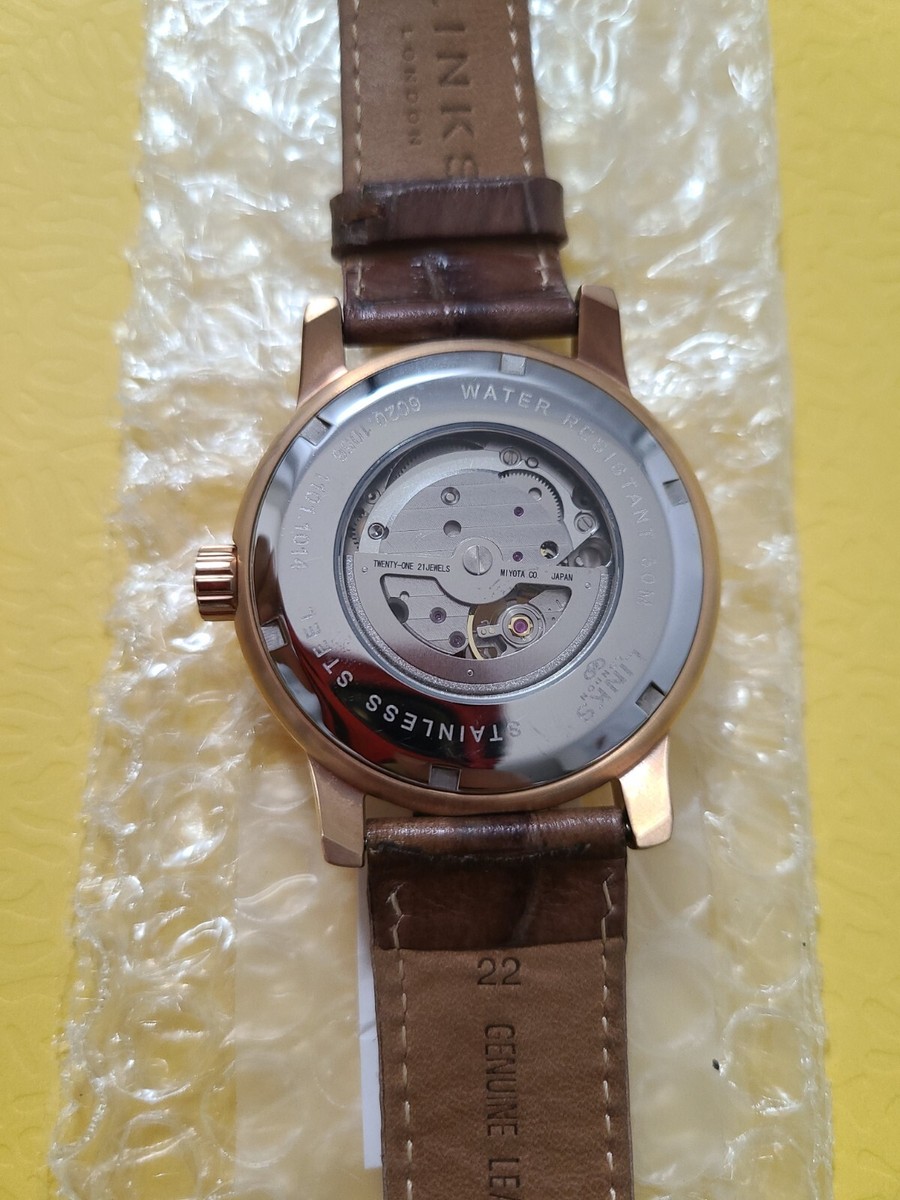 LINKS OF LONDON NOBLE ROSEGOLD PLATED AUTOMATIC WATCH LINKS OF LONDON NOBLE ROSEGOLD PLATED AUTOMATIC WATCH