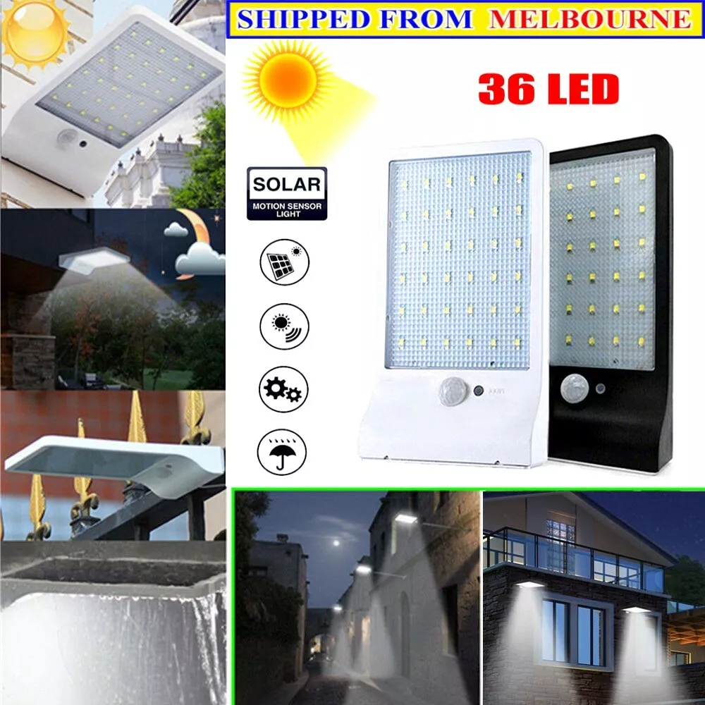 Motion detector 2024 solar outdoor lights