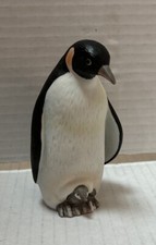 Lefton China 3-1/2" Emperor Penguin & Chick  #02713 Hand Painted  EUC FREE SHIP