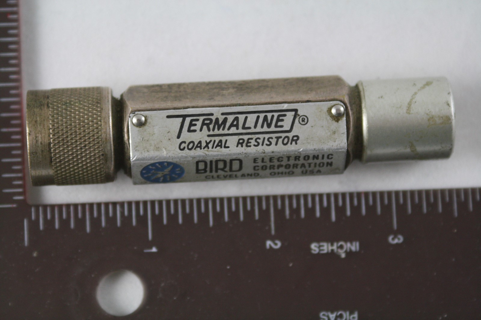 BIRD ELECTRONICS TERMALINE COAXIAL LOAD RESISTOR TERMINATOR 80M 50 OHMS