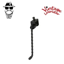 8" LONG UNIVERSAL VINTAGE LOWRIDER SQUARE TWISTED STEEL KICKSTAND IN BLACK