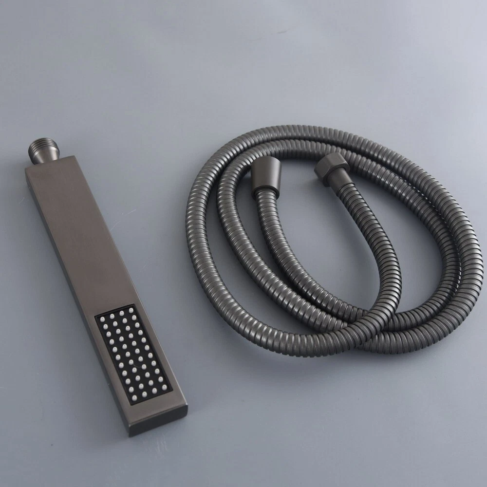 Stainless Steel Grey Hand Held Shower Head Bathroom Handheld Sprayer +1.5m Hose
Opens in a new windo
