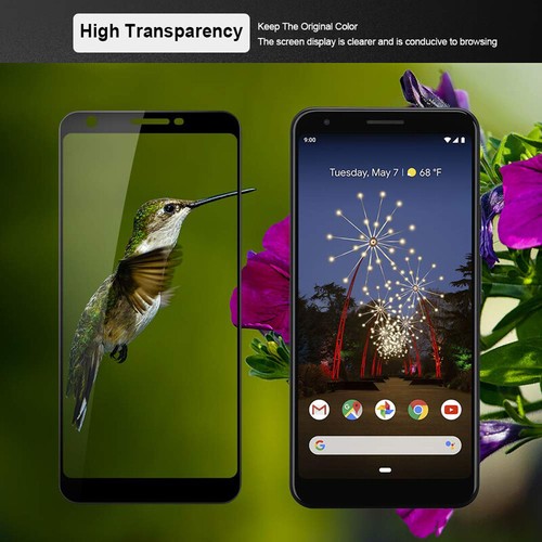 Full Cover Hartglas für Google Pixel 8 7 6 3xl 9 Pro 5 4a Displayschutzfolie - Bild 2 von 12