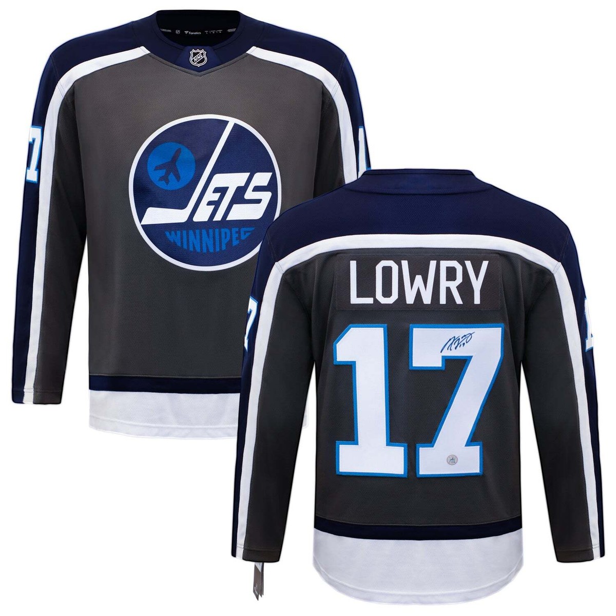 Adam Lowry Signed Winnipeg Jets Special Edition Fanatics Breakaway