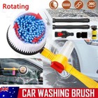 Car Rotating Washer Pole Wash Brush Vehicle Care Cleaning Cleaner Hose Tool Set