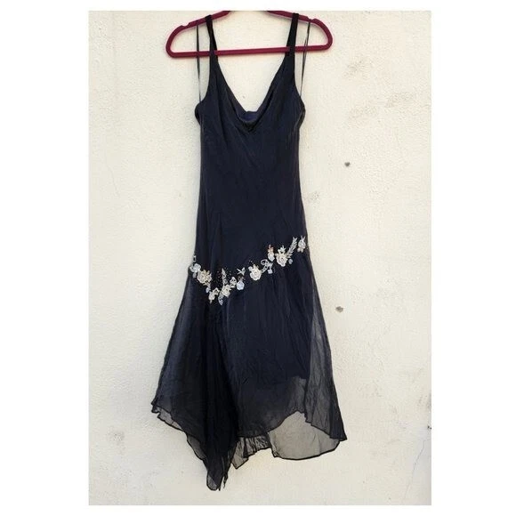 VETEMENTS Abito fazzoletto vintage Dressbarn collezione donna Y2K 100% seta rosetta 14