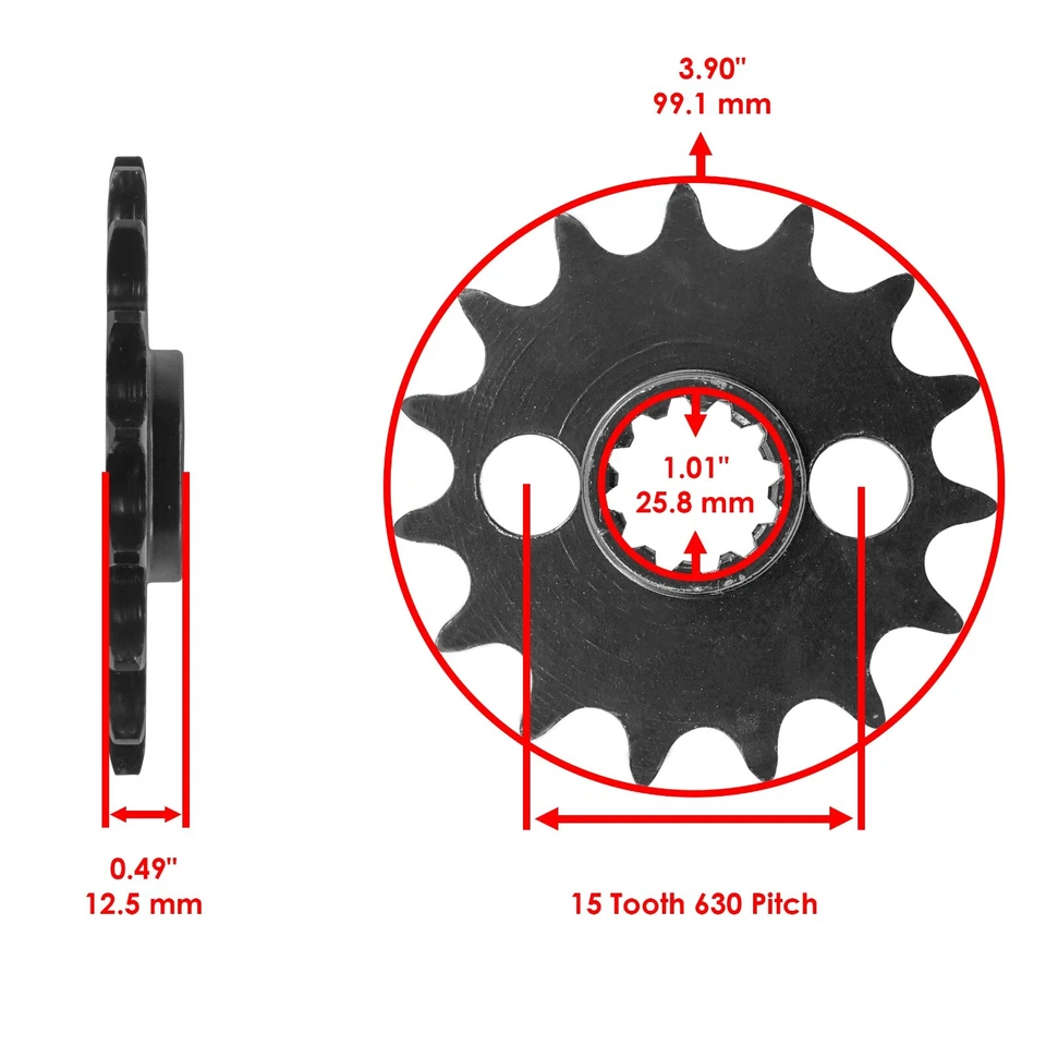 Kit de cadena de transmisión y piñones de junta tórica para Kawasaki KZ1000P KZ1000J KZ1000R 1981-01 Foto 3 de 4