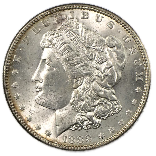 1888-P Philadelphia Morgan Silver Dollar $1 Brilliant Uncirculated BU+