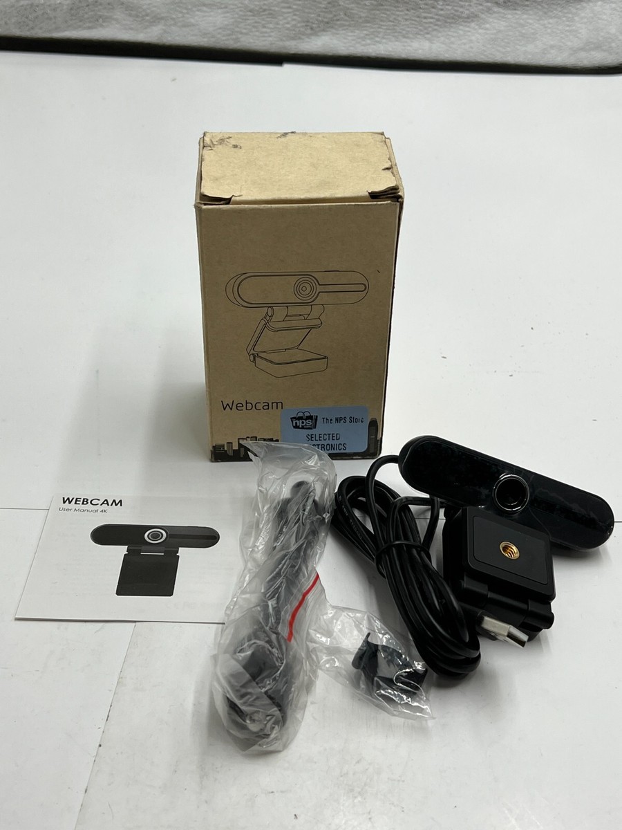 Webcam Black Pro Streaming Web Camera, W8A 8MP Webcam, DC 5V - Main Image