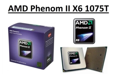 AMD Phenom II X6 1075T Hexa Core Prozessor 3.0 - 3,5 GHz, Sockel AM3, 125W CPU