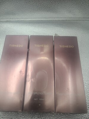 3 X Sealed Tishedo Bright Supple Facial Cleanser 100 ml. Each - FREE SHIPPING!