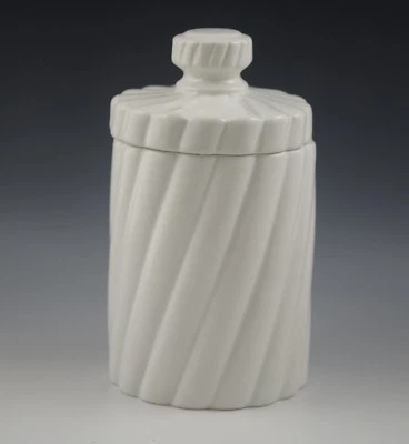 ESTE CERAMICHE MORETTI ITALIAN WHITE MEDIUM CANISTER -JAR