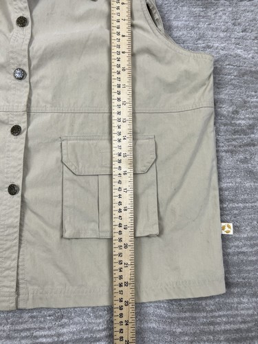 Traveler Gear Cherokee Vest Mens Extra Large Beige Full Zip Multiple Pockets - Picture 5 of 9