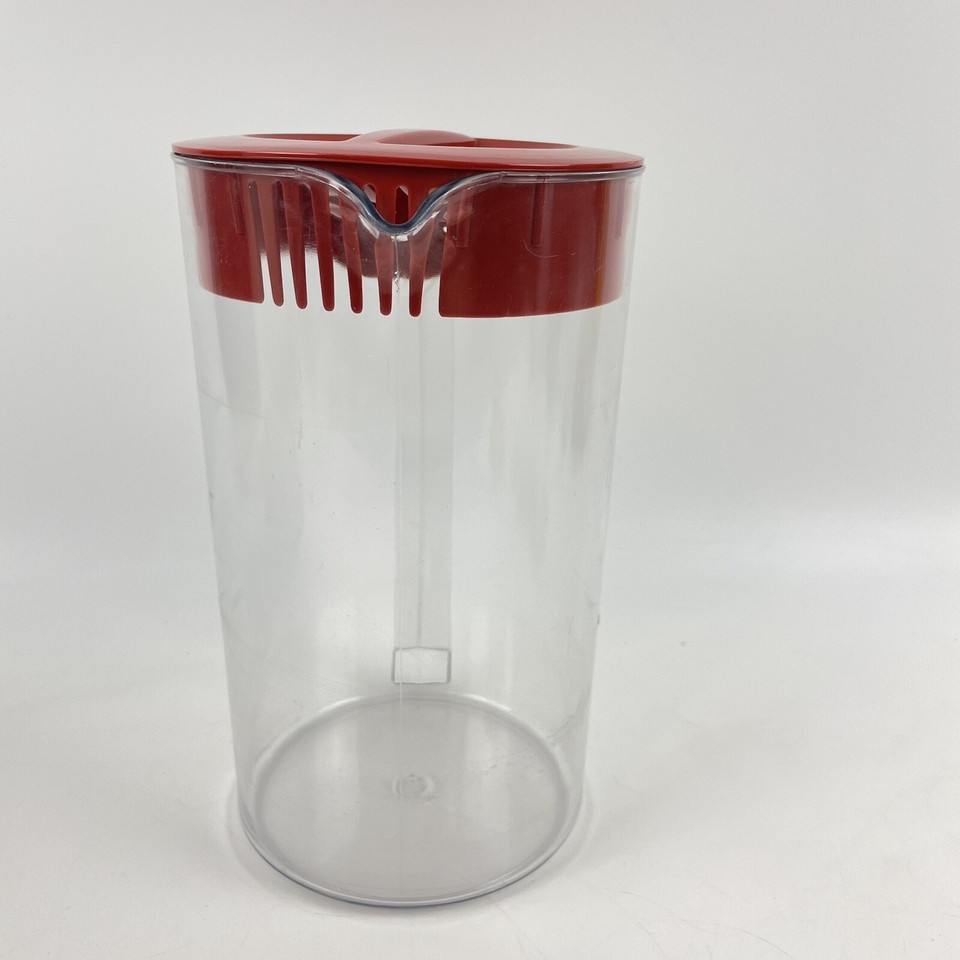 The Iced Tea Pot Maker by Mr Coffee TM 1.1 Red Lid Pitcher Tested Works