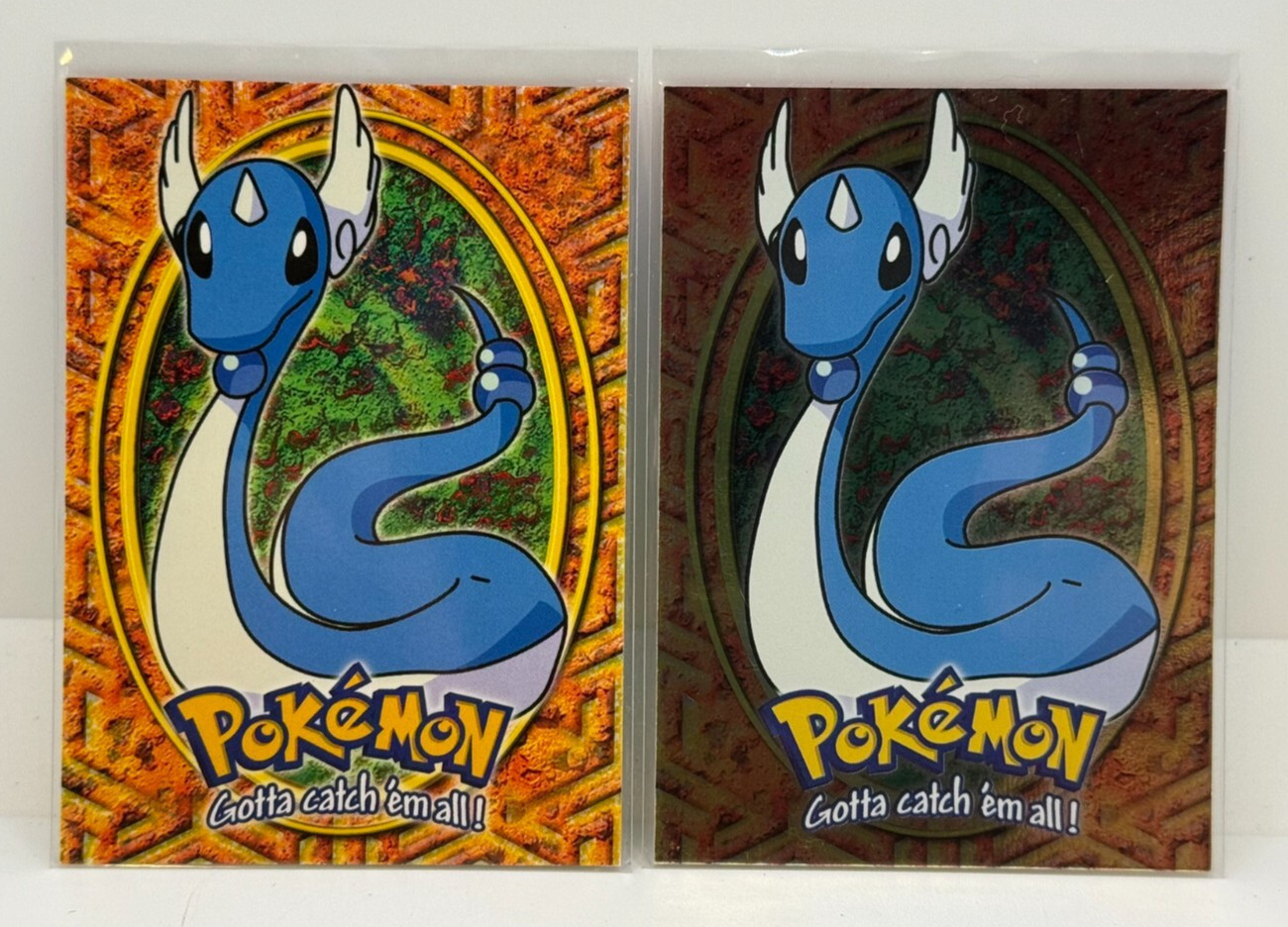 Pokemon Topps Card #E11 OF 12 DRAGONAIR Holo Foil & regular