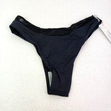Lumahai Manhattan Womens Size M Black USA Made Swimwear Swim Bikini Bottoms