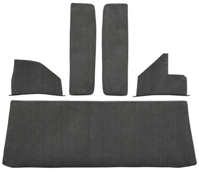 1959 Chevrolet 3D 3500 Loop Carpet Rear Cab Wall, Door & Kick Panels