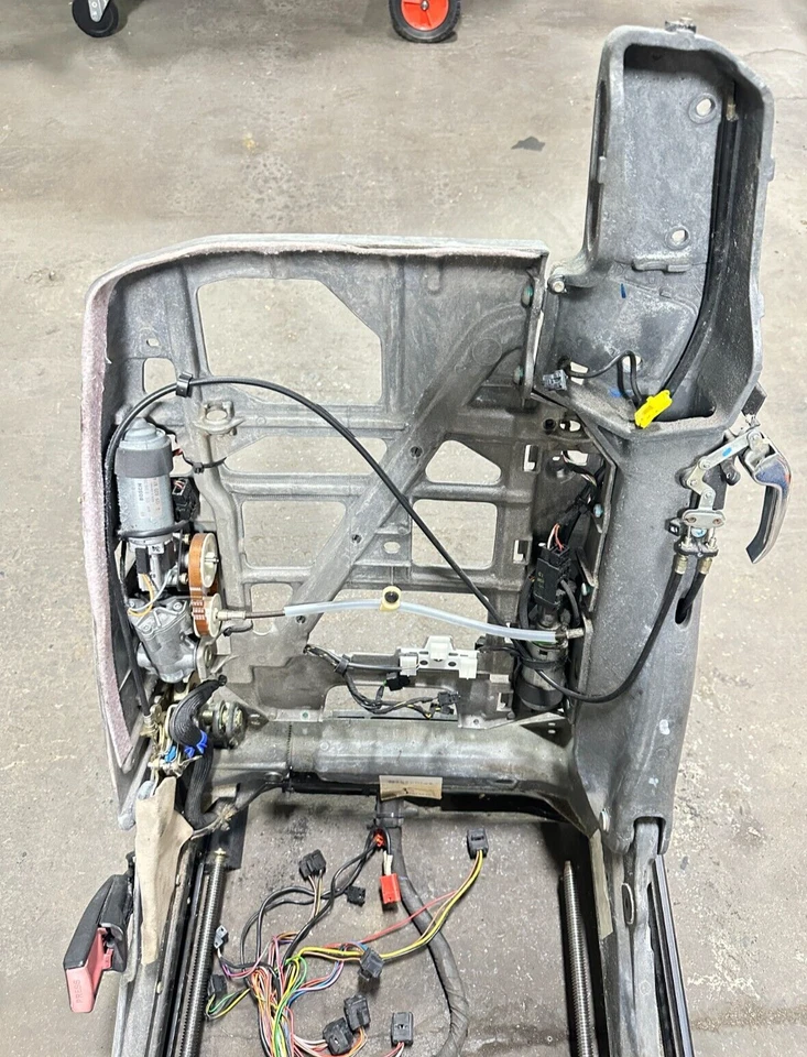 90-02 MERCEDES R129 300SL SL500 SL600 QUADRO DE ASSENTO TRILHO MOTORES LADO ESQUERDO - Imagem 3 de 4