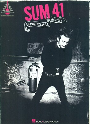 SUM 41 ''UNDERCLASS HERO'' GUITAR-TAB/VOCAL MUSIC BOOK BRAND NEW ON SALE!!