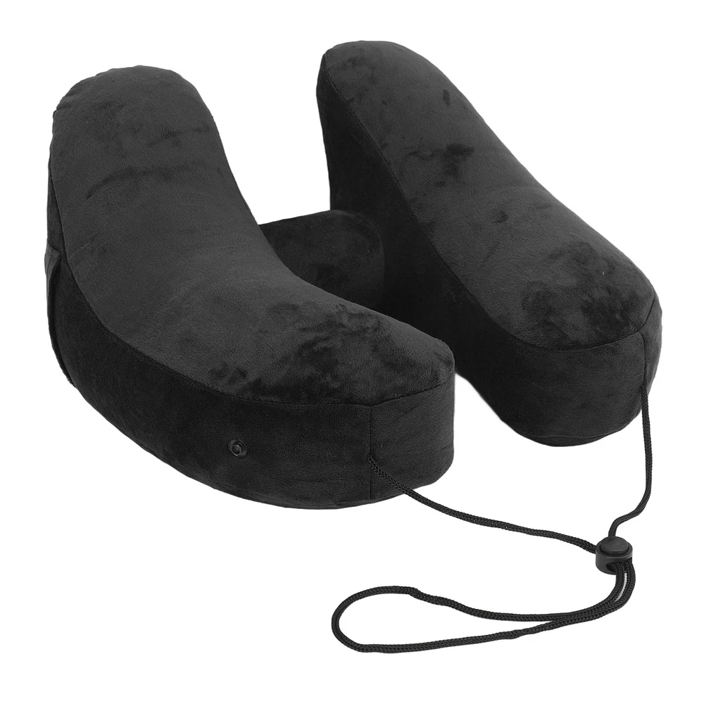 H-Shaped Inflatable Travel Pillow Detachable Washable Quick-Fill for Comfort