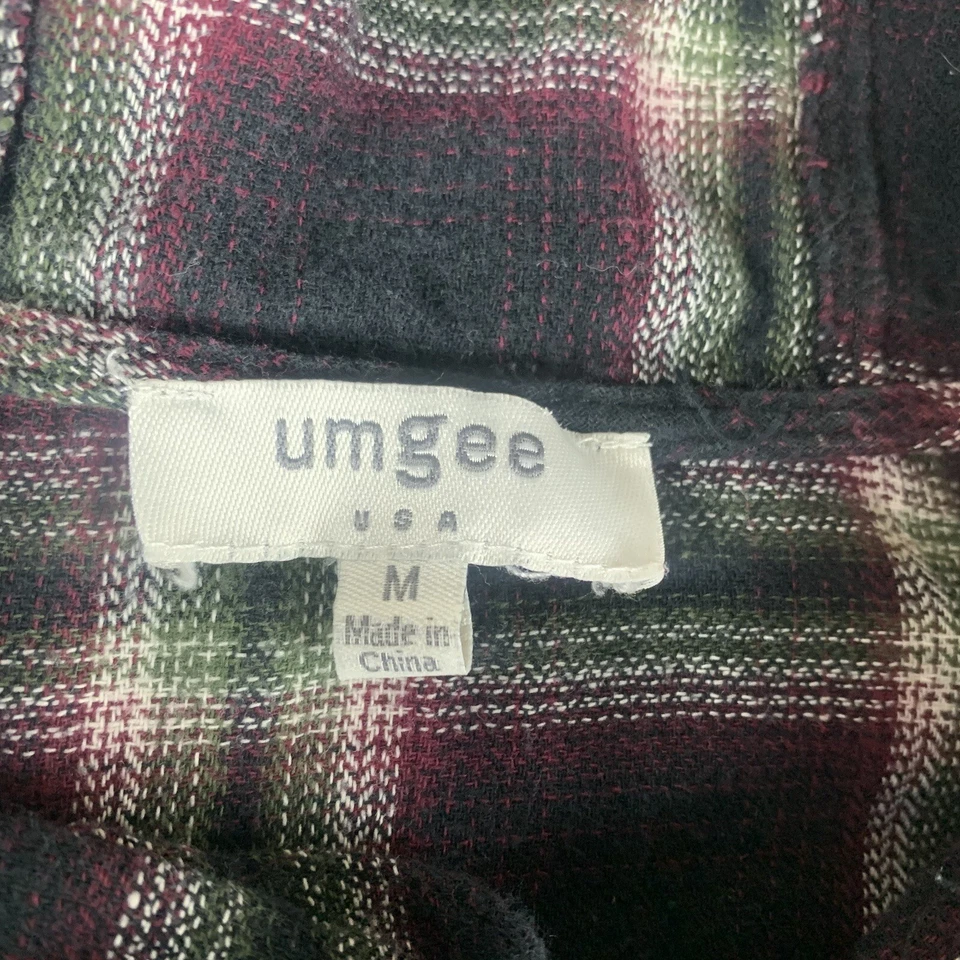 UMGEE SUÉTER CON CAPUCHA MUJER MEDIANO NEGRO BORGOÑA CUADROS ALGODÓN MANGA LARGA Foto 3 de 4