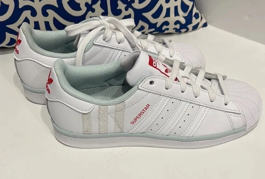 Scarpe da sneaker unisex Adidas Originals Superstar J FZ6254 bambini unisex bianche