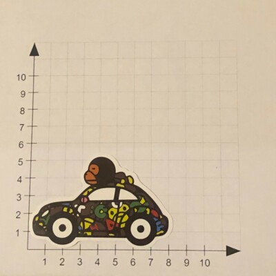 Sticker lazy car color monkey chill sleep drive cute animal zoo 