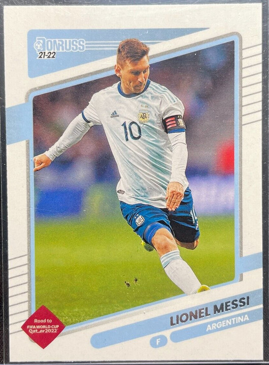Lionel Messi 2021-22 Panini Donruss Road To Qatar Soccer #1 Argentina mint