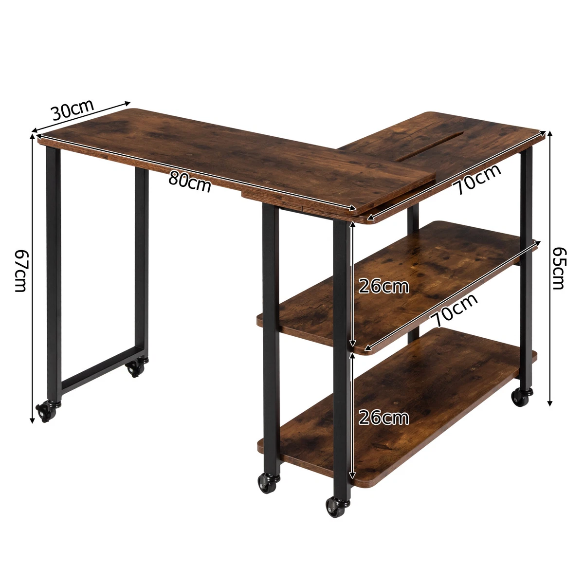 Movable l shaped desk deals