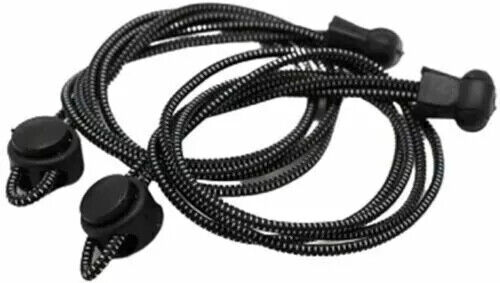No Tie Shoe Laces Lazy Elastic Round Shoelaces Lock Adults Kids Sports Trainers - Picture 20 of 21
