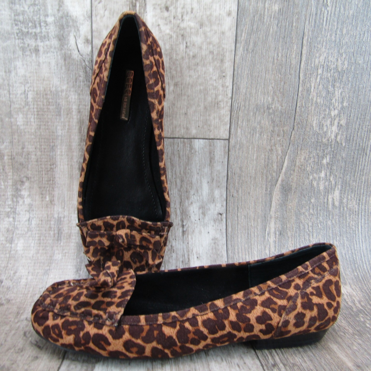 BCBGeneration Deann Flat Leopard Print Loafer Sho… - image 1