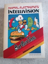 Intellivision Burger Time Gioco su Cartuccia Cartridge Ottimo Completo