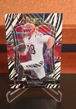 2025 Panini Select - Premier Level Mike Gesicki #159 Zebra Prizm SP