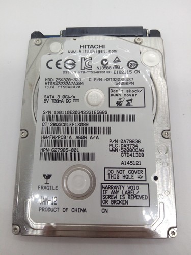 HITACHI *HTS543232A7A384* 320 GB * SATA HDD Notebook 2,5 Zoll #NFP1947