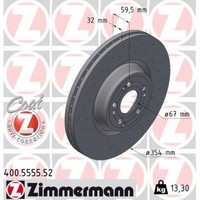2X Zimmermann 400.5555.52 Bremsscheibe FüR Mercedes Benz GLE V167 C167