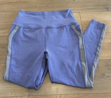 Beyond Yoga Spacedye Top Line Midi Legging Women XL  Periwinkle Gray Side Stripe