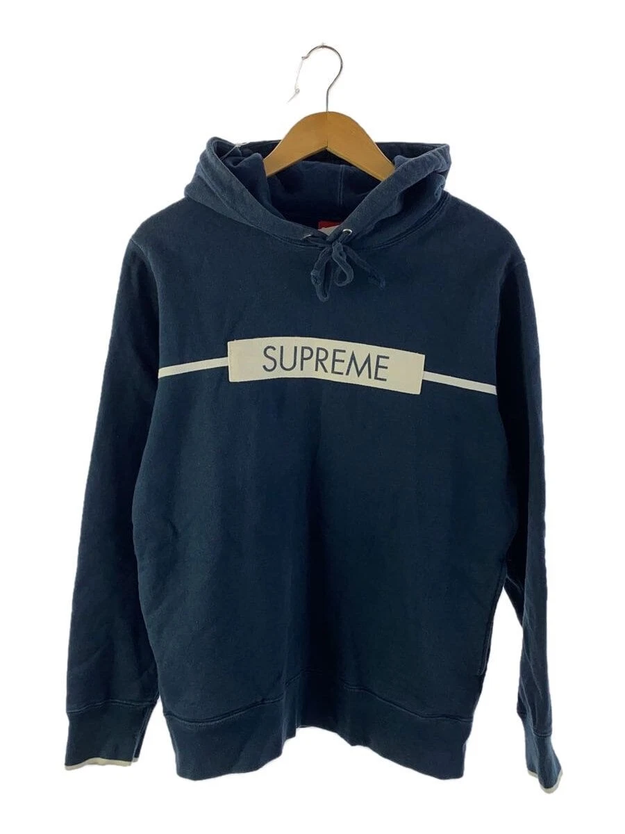 Sweat à capuche Supreme bleu marine M occasion