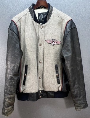 Vintage Kawasaki Motorcycles Vulcan Classic Leather Jacket Black
