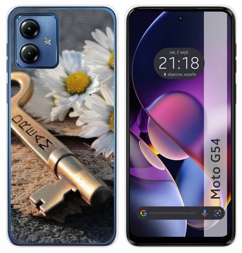 CAXKJE Custodia per Motorola Moto G54 (6.50 Pollice),Trasparente Guscio