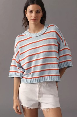 Anthropologie - Goldie Cotton Crew-Neck Sweater 4114086690169
