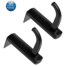 2 pcs Monitor Headphone Stand Hook Headset Holder Hanger Adhesive Gaming Black