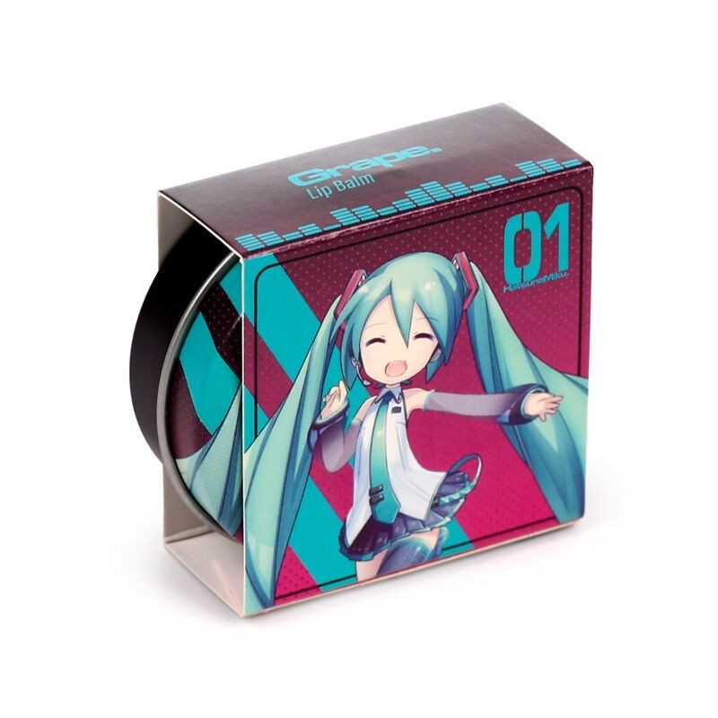 Anime Hatsune Miku Lip Balm Tin - Grape Flavour