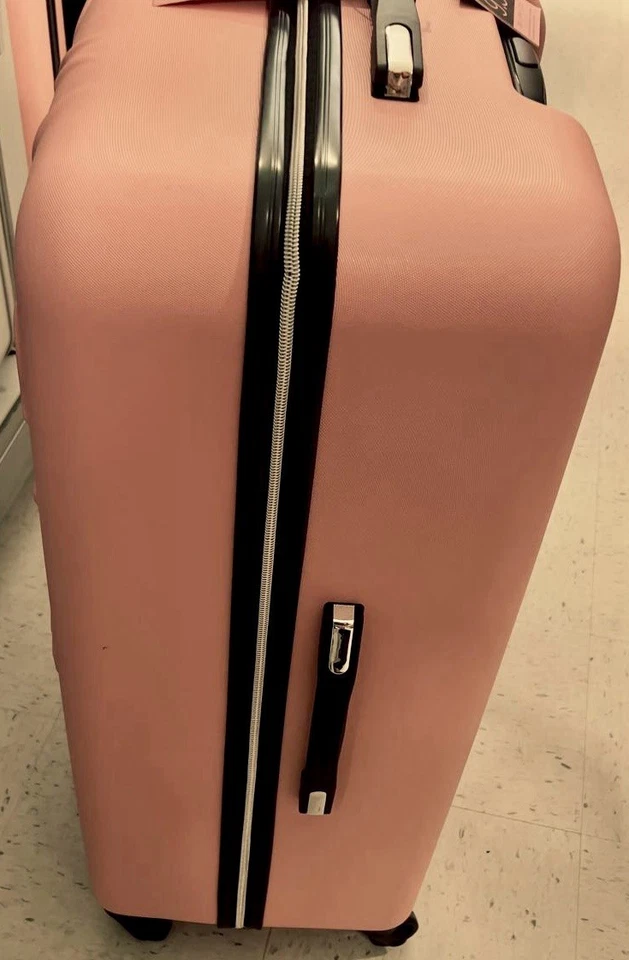 NWT Juicy Couture Luggage Pink Large Travel Suitcase 3D Hearts 29” - Image 4 of 4